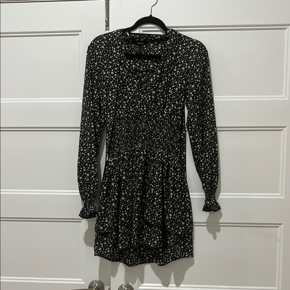 Forever21 Floral Black Dress